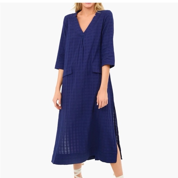 Pomander Place Dresses & Skirts - Pomander Place Tuckernuck Carolina Caftan Maxi Blue Navy XXL Plus EUC
